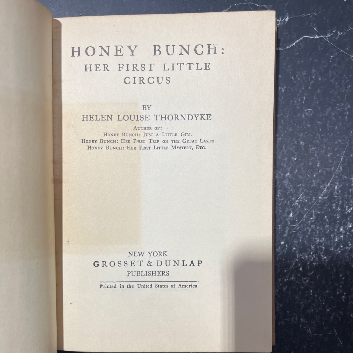 honey bunch: her first little circus book, by helen louise thorndyke, 1936 Hardcover image 2