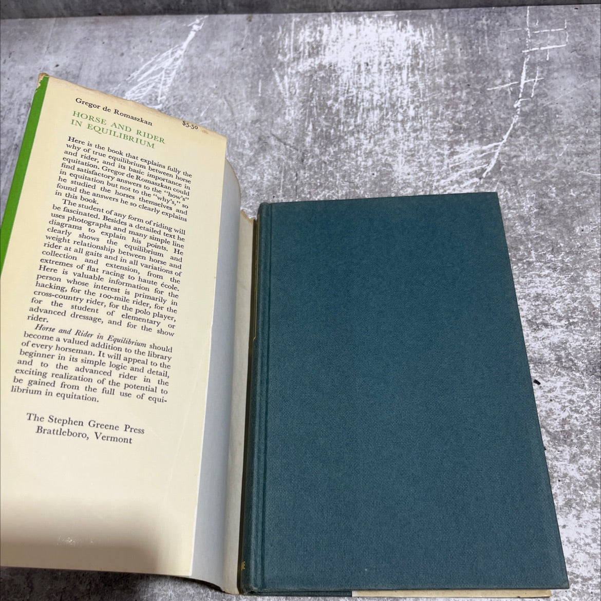 horse and rider in equilibrium book, by Gregor de Romaszkan, 1967 Hardcover image 4