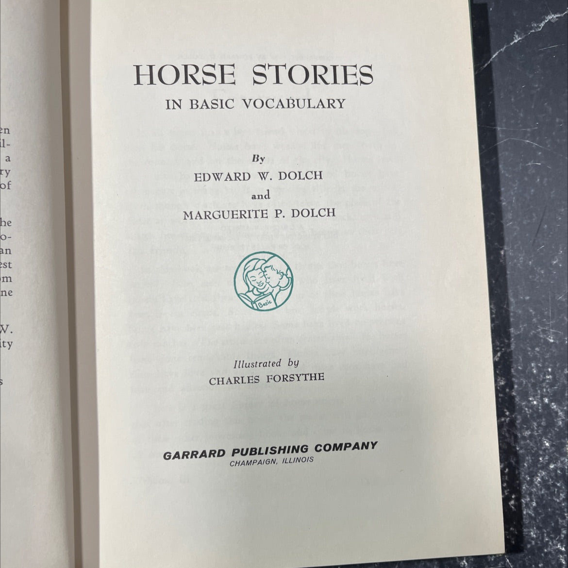 horse stories in basic vocabulary book, by edward w. dolch and marguerite p. dolch, 1958 Hardcover image 2