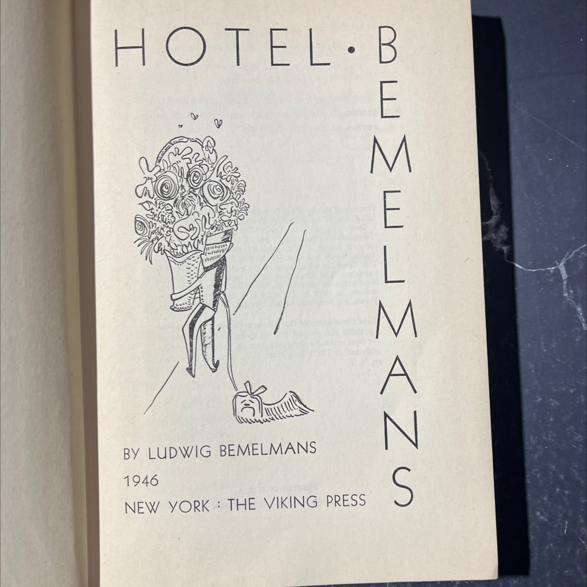 hotel b n bemelmazo s book, by ludwig bemelmans, 1946 Hardcover image 2