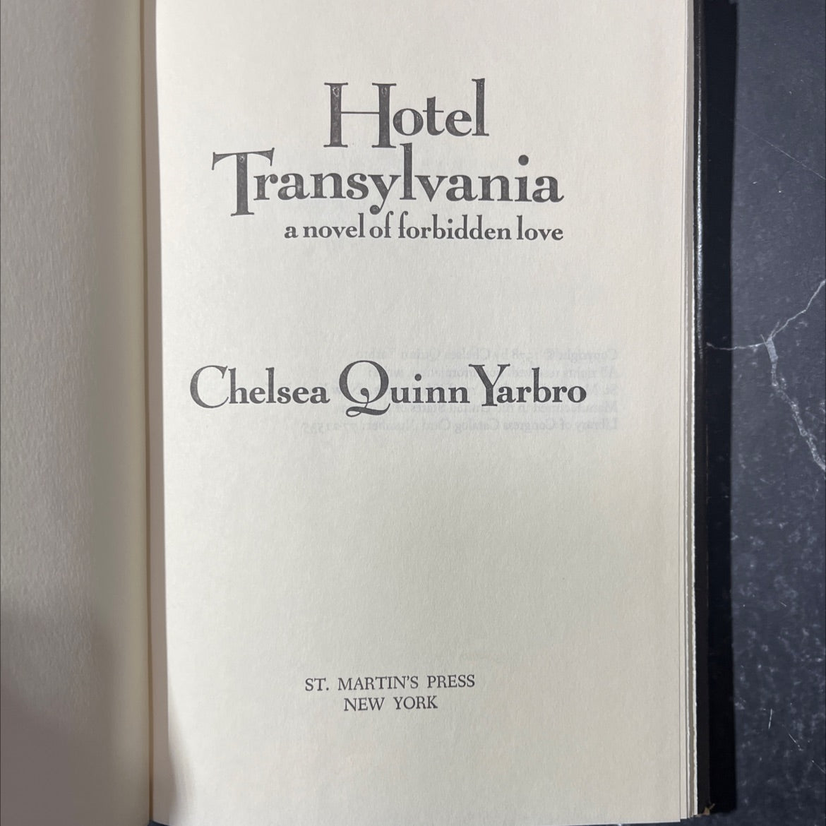 hotel transylvania a novel of forbidden love book, by chelsea quinn yarbro, 1978 Hardcover image 2