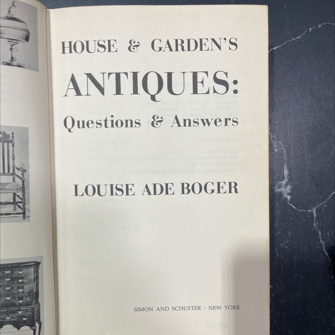 house & garden's antiques: questions & answers book, by louise ade boger, 1973 Hardcover image 2