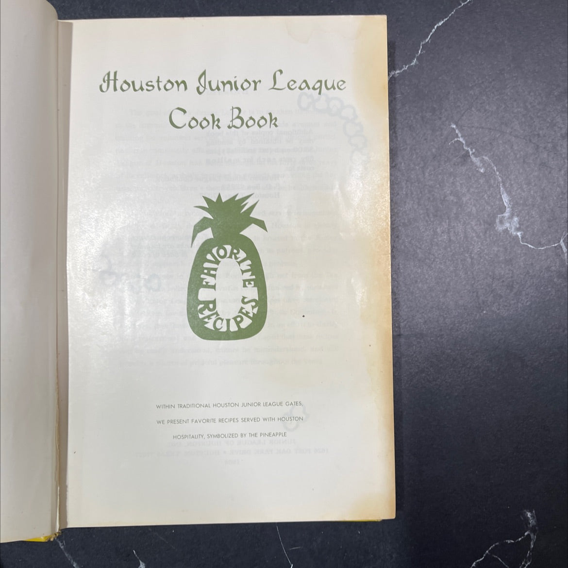 houston junior league cook book book, by junior league of houston, inc., 1968 Hardcover image 2