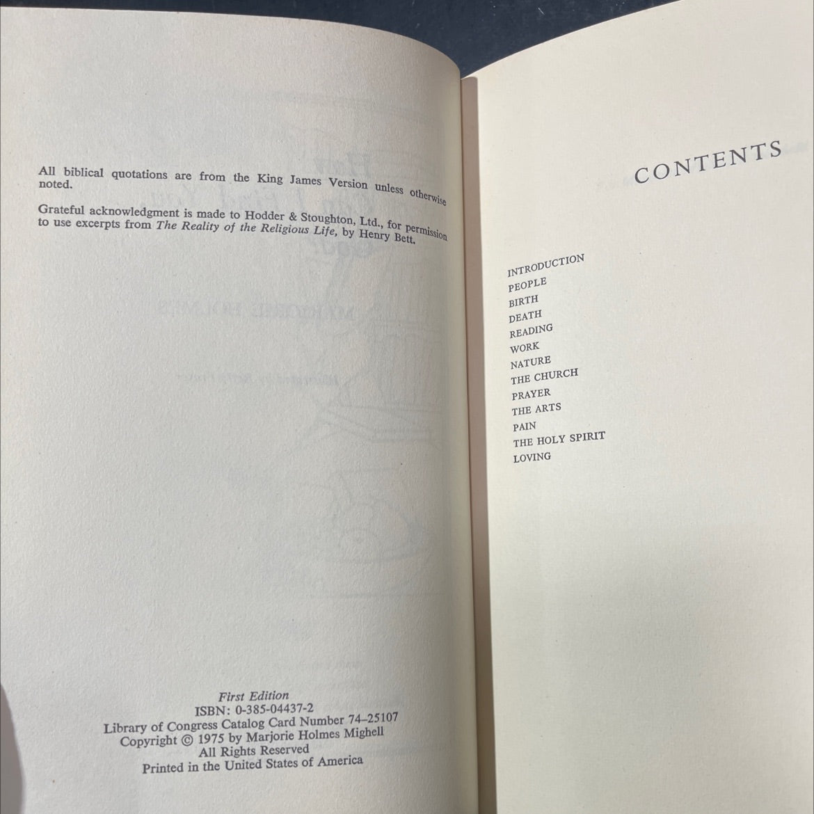 how can i find you, god? book, by marjorie holmes, 1975 Hardcover image 3