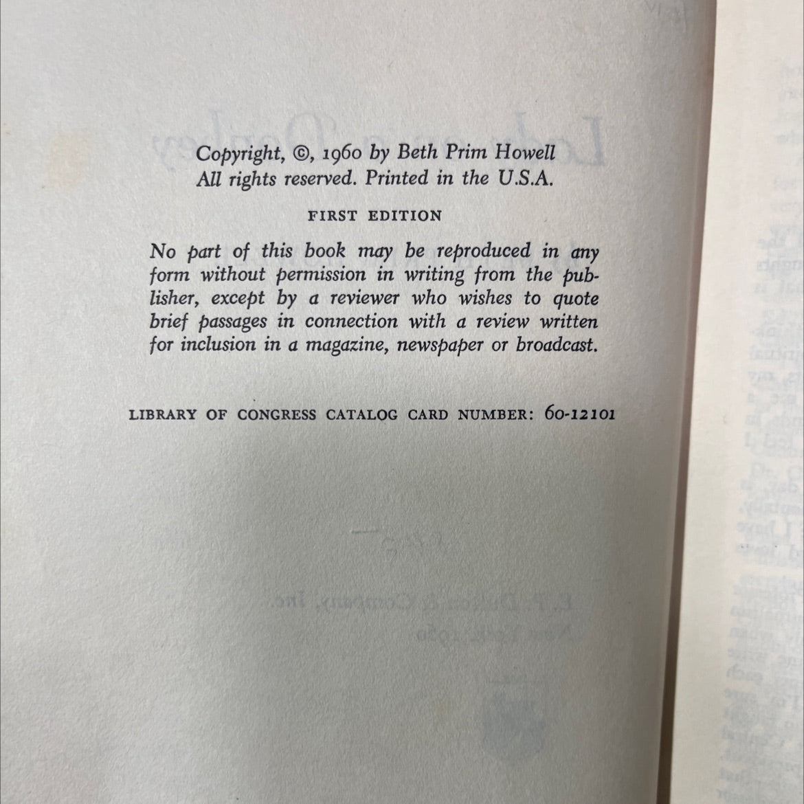 how lady on a donkey book, by beth prim howell, 1960 Hardcover image 3
