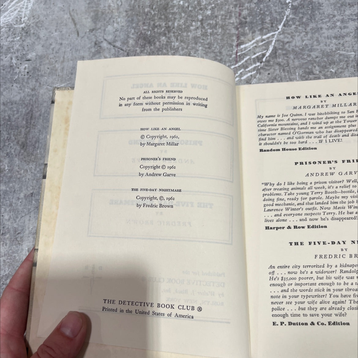 how like an angel book, by margaret millar, 1962 Hardcover image 3