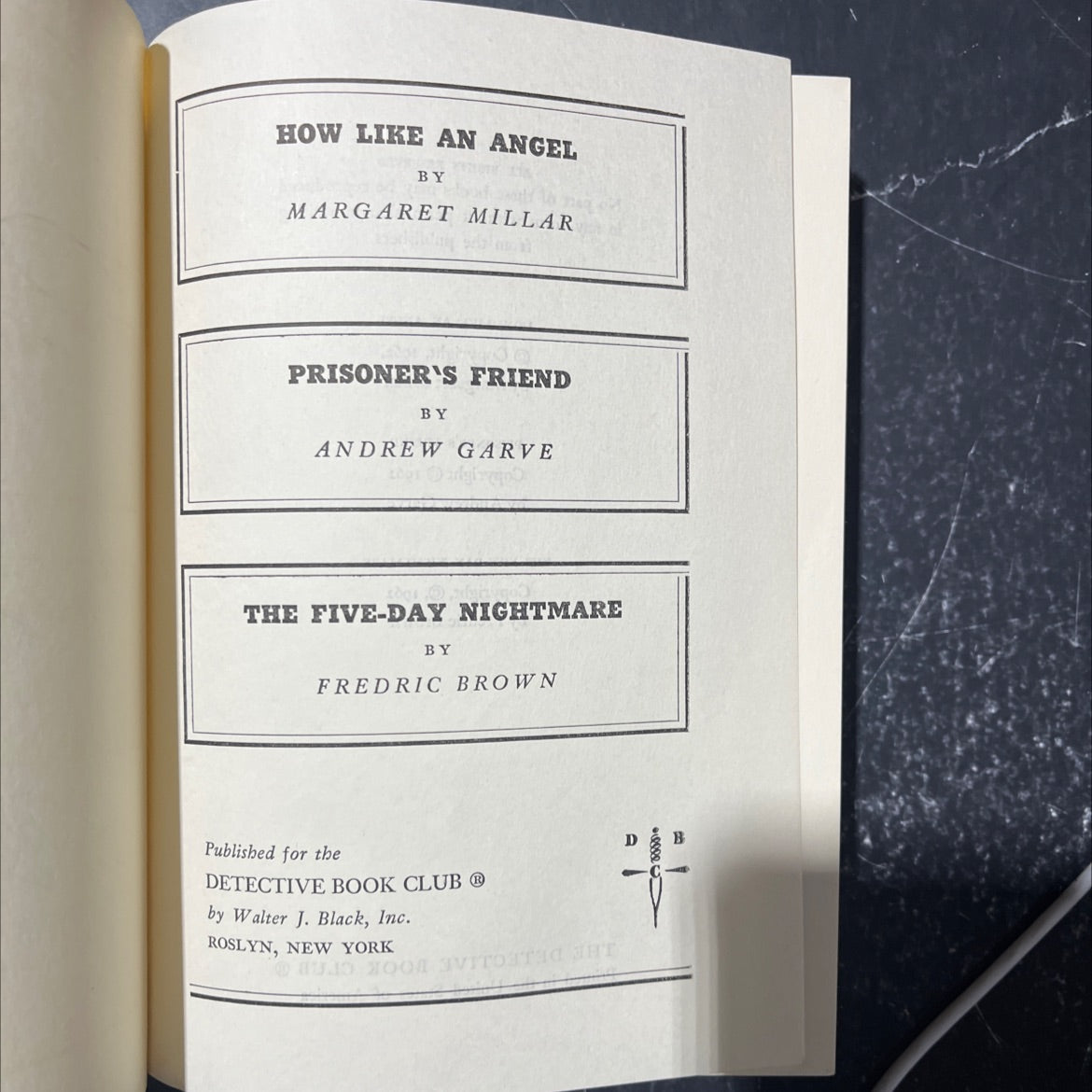 how like an angel book, by margaret millar, 1962 Hardcover image 2