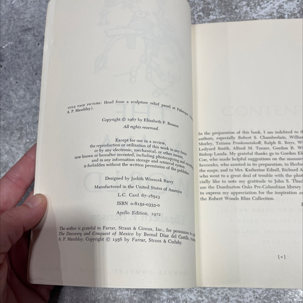 how the maya world book, by Elizabeth P. Benson, 1972 Paperback image 3