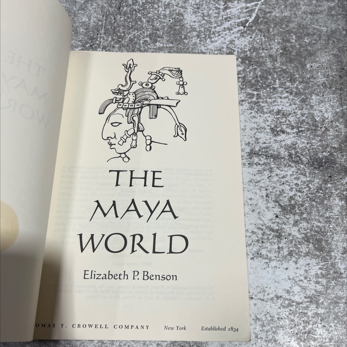 how the maya world book, by Elizabeth P. Benson, 1972 Paperback image 2