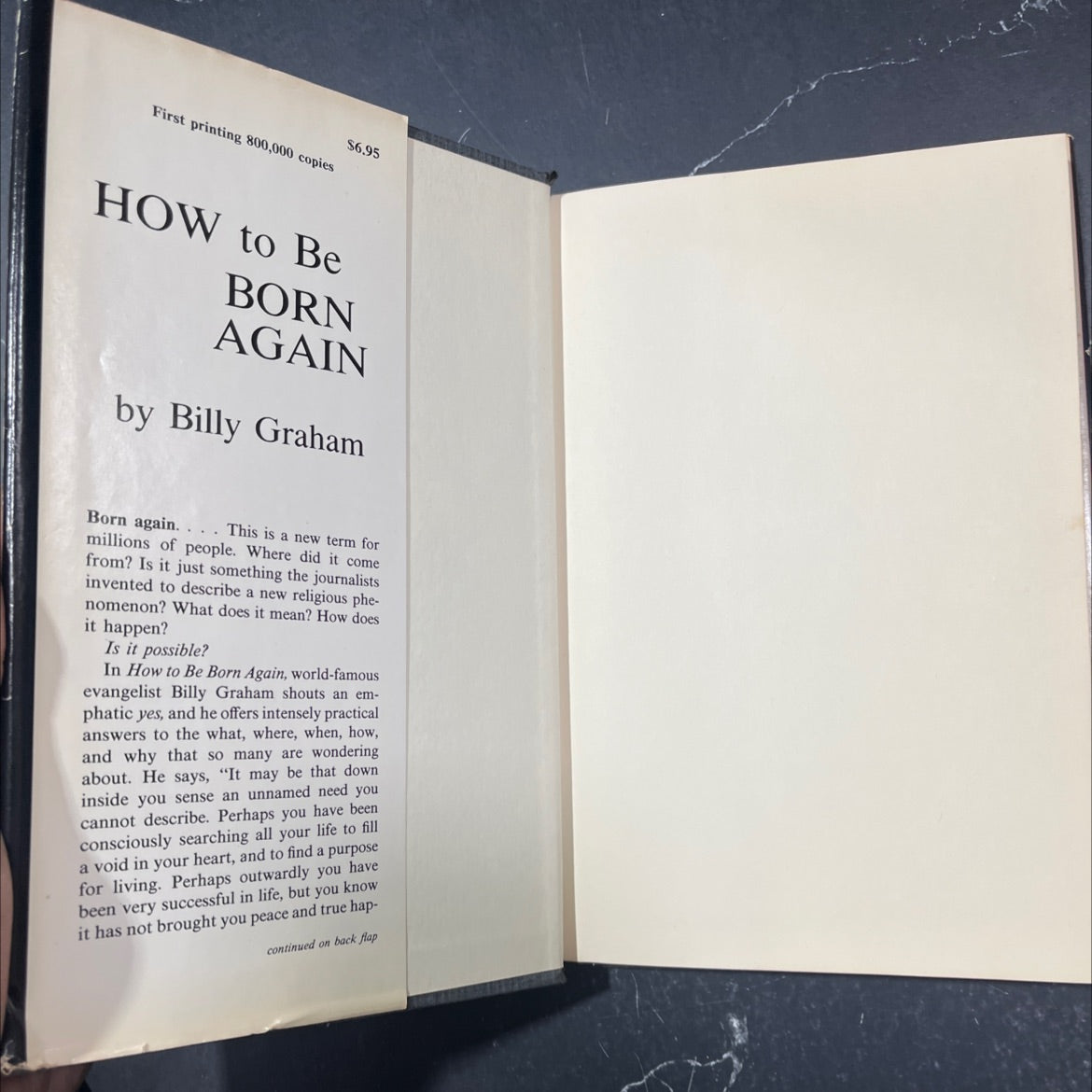 how to be born again book, by Billy Graham, 1977 Hardcover image 4