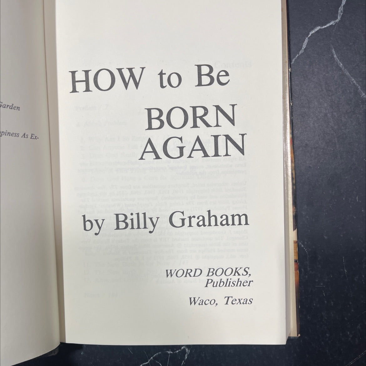 how to be born again book, by Billy Graham, 1977 Hardcover image 2