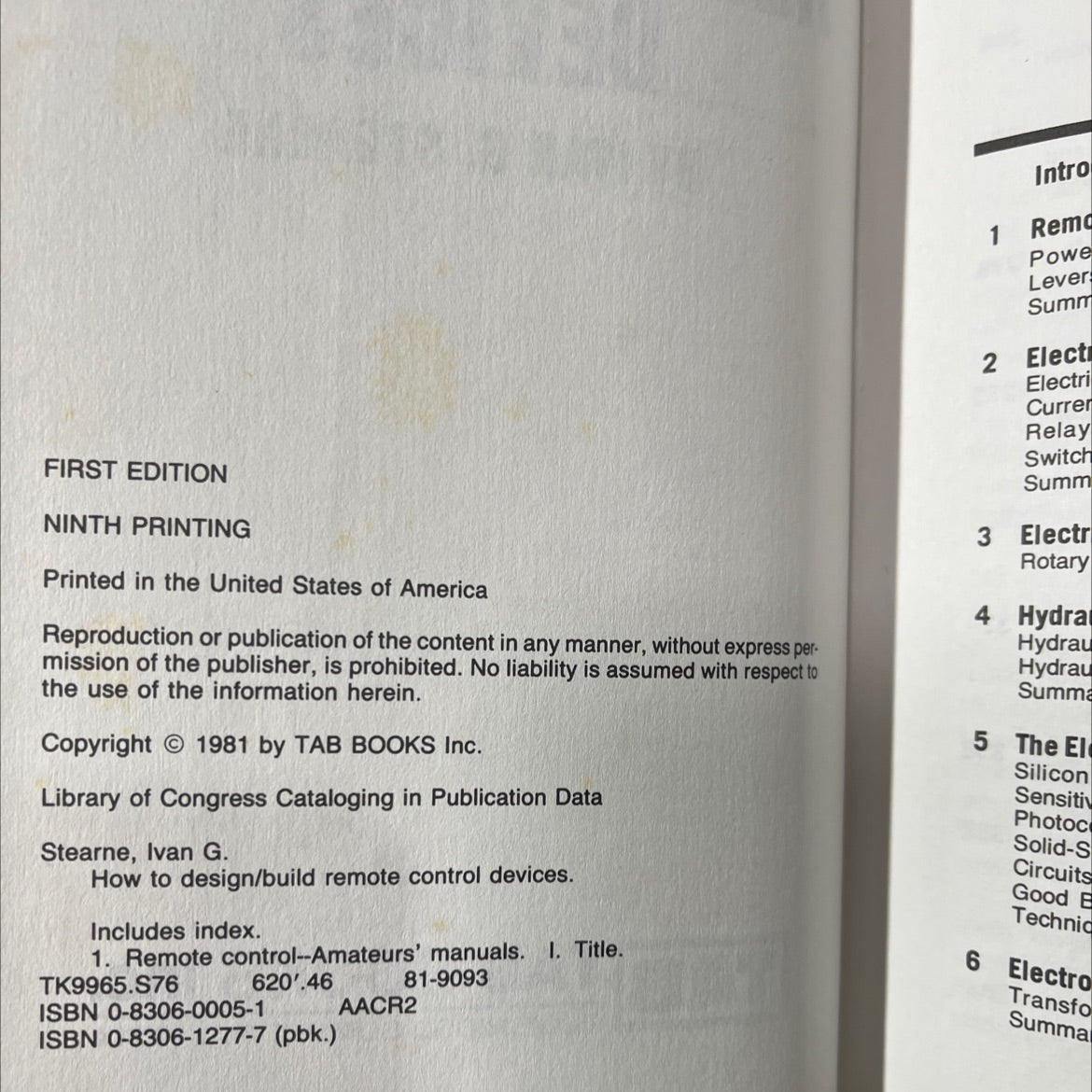 how to design/build remote control devices book, by ivan g. stearne, 1981 Hardcover image 3
