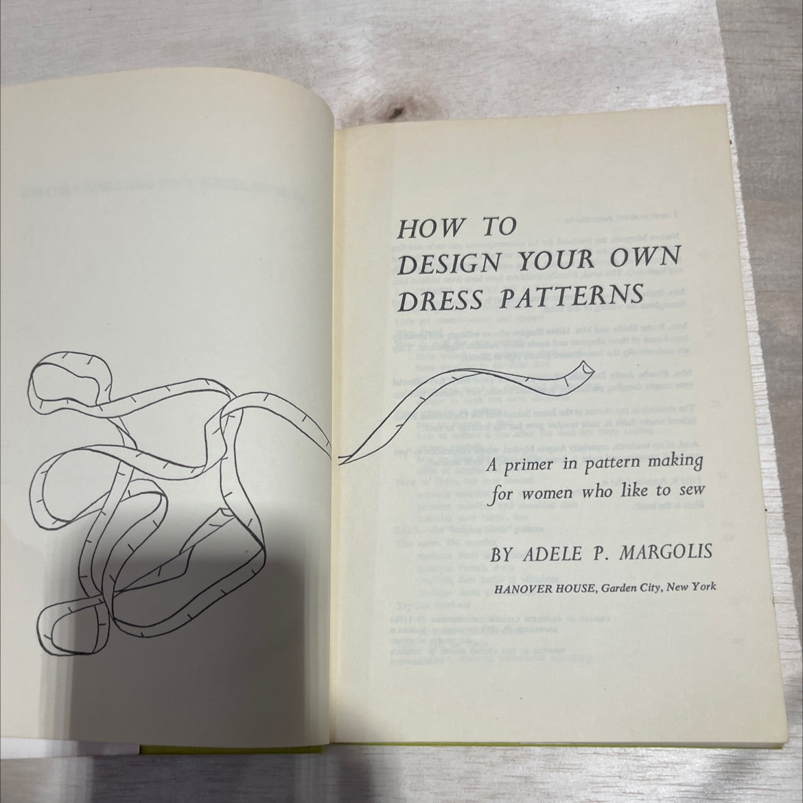 how to design your own dress patterns book, by adele p. margolis, 1959 Hardcover image 2