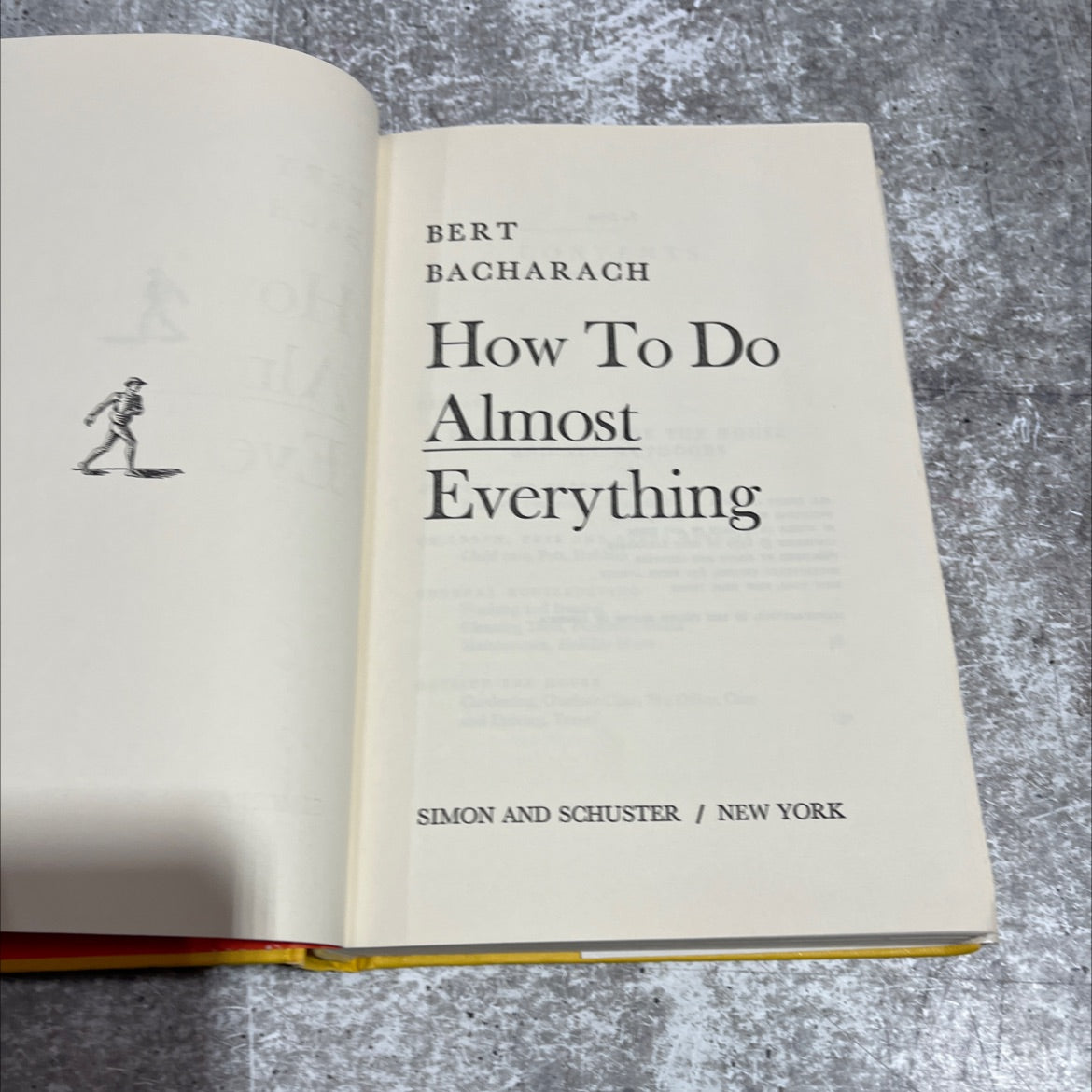 how to do almost everything book, by bert bacharach, 1970 Hardcover image 2