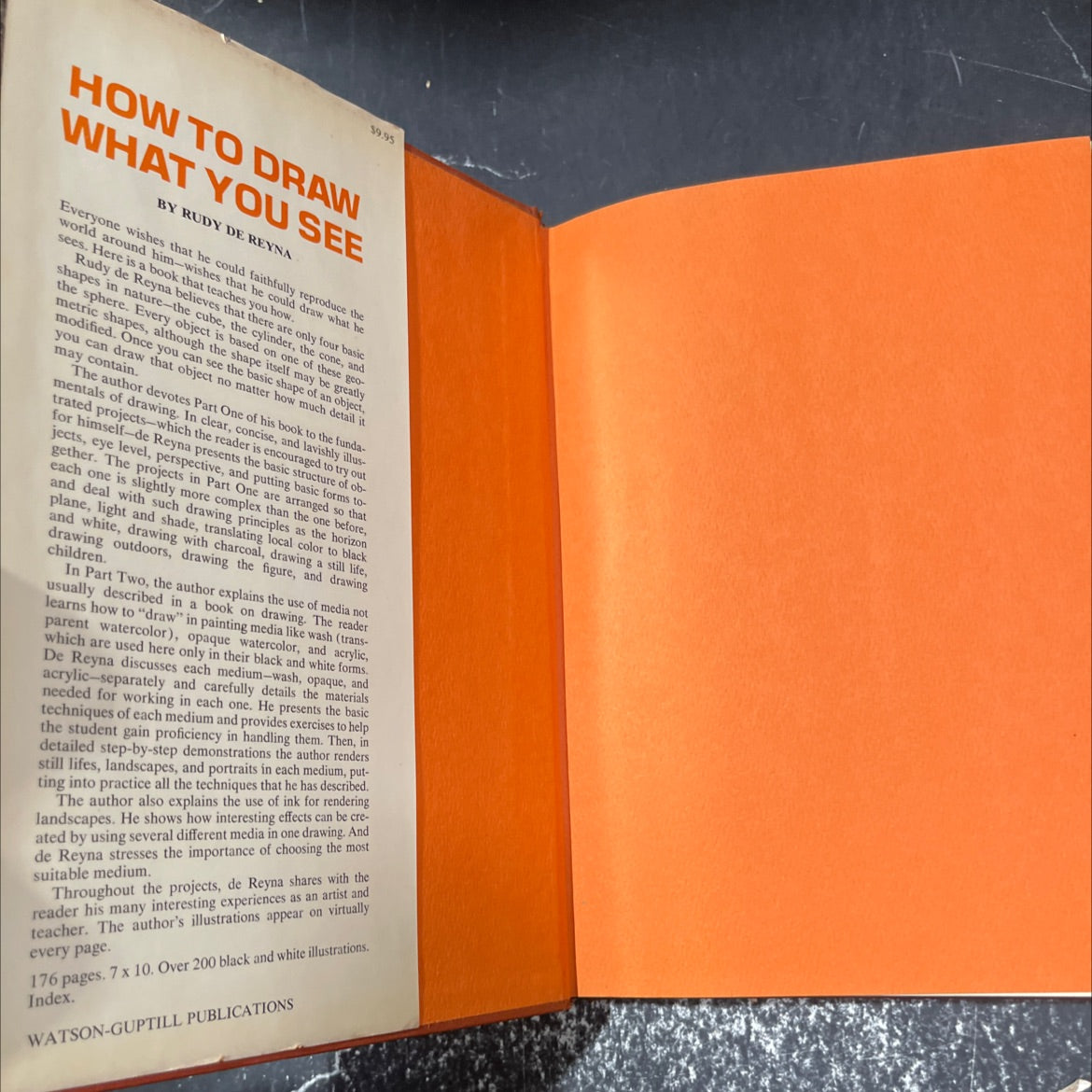 how to draw what you see book, by rudy de reyna, 1974 Hardcover image 4