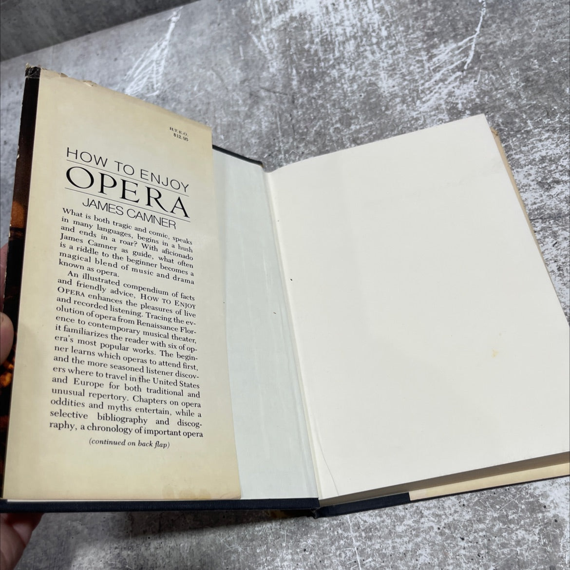 how to enjoy opera book, by james cammer, 1981 Hardcover image 4
