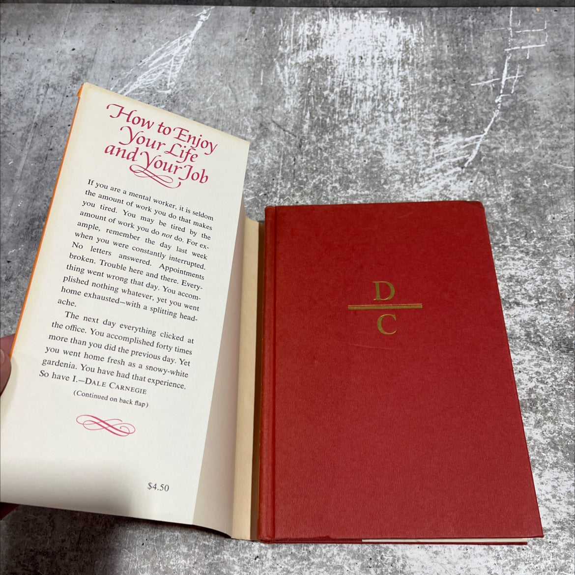 how to enjoy your life and your job book, by dale carnegie, 1970 Hardcover image 4