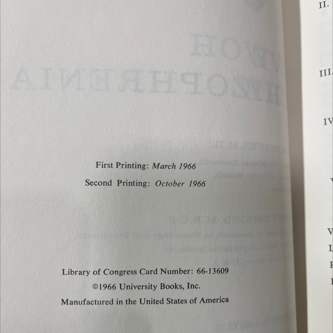 how to live with schizophrenia book, by abram hoffer, m. d. and humphry osmond, m. r. c. s., 1966 Hardcover image 3
