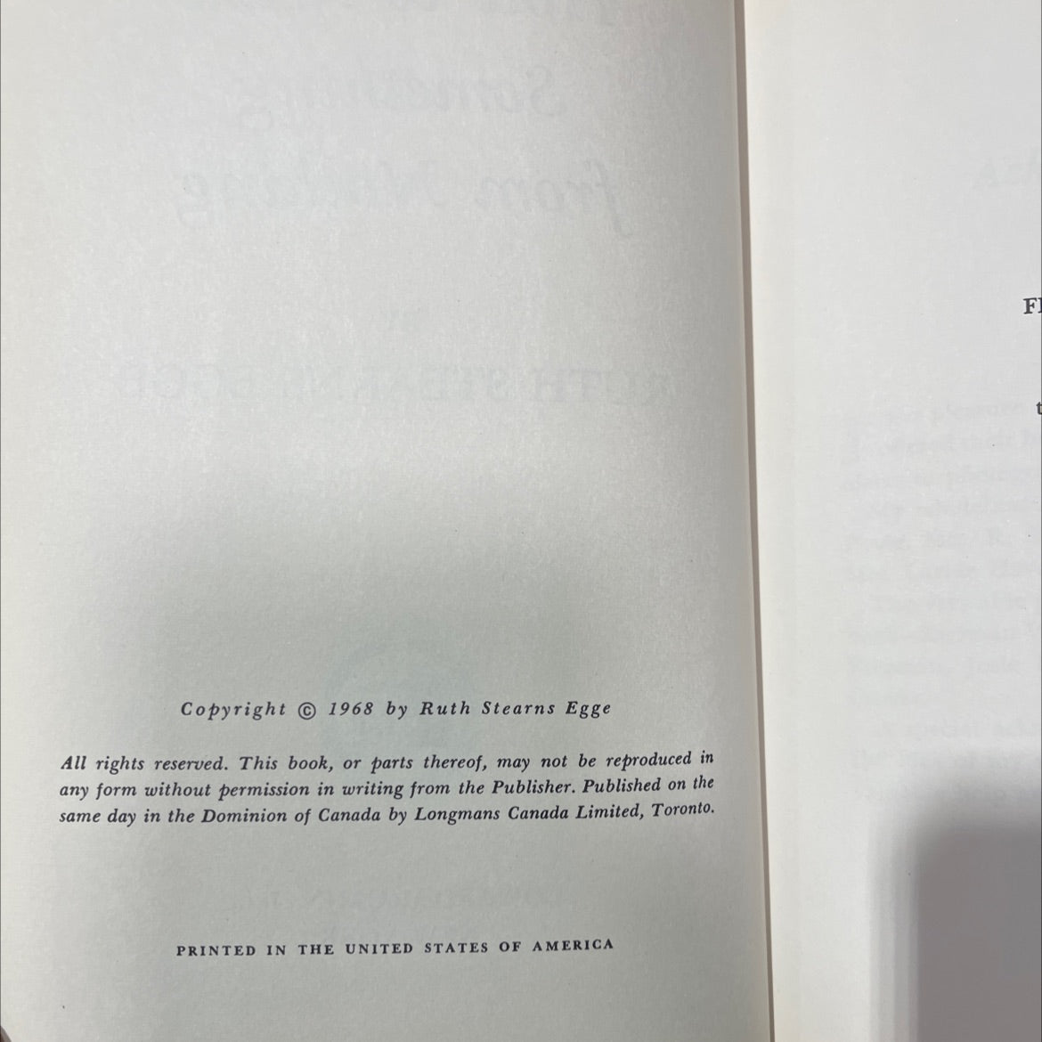 how to make something from nothing book, by ruth stearns egge, 1968 Hardcover image 3