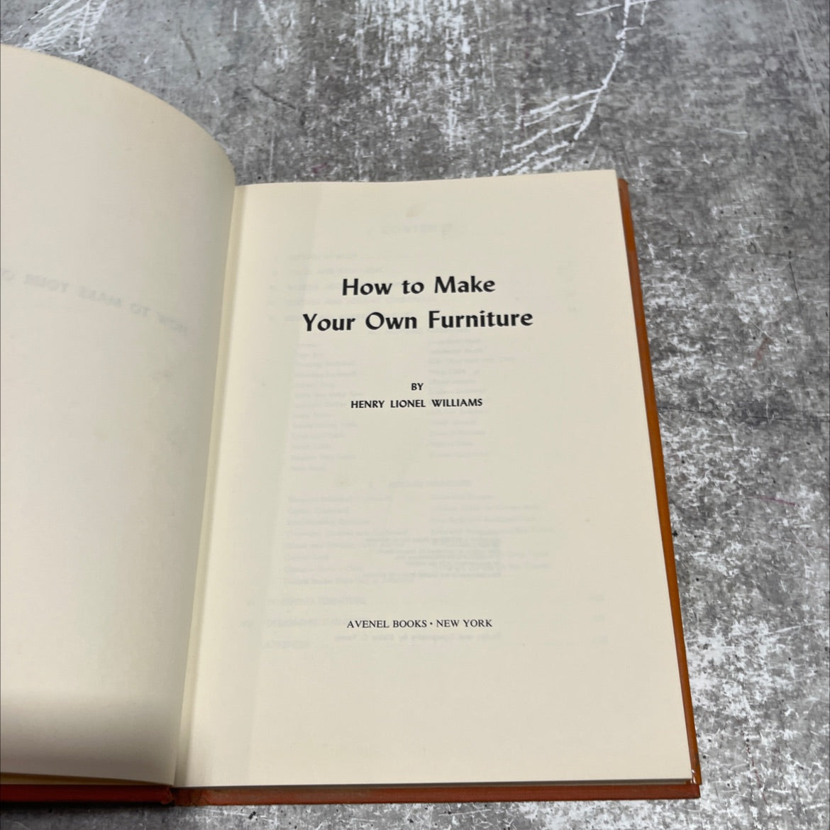 how to make your own furniture book, by henry lionel williams, 1951 Hardcover image 2