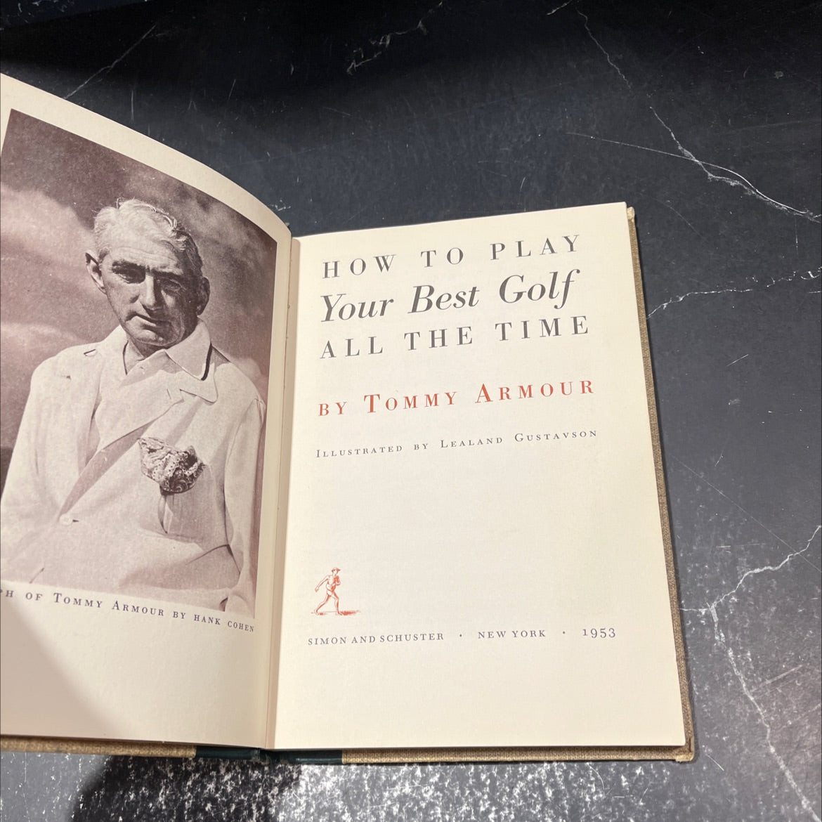 how to play your best golf all the time book, by tommy armour, 1953 Hardcover image 2