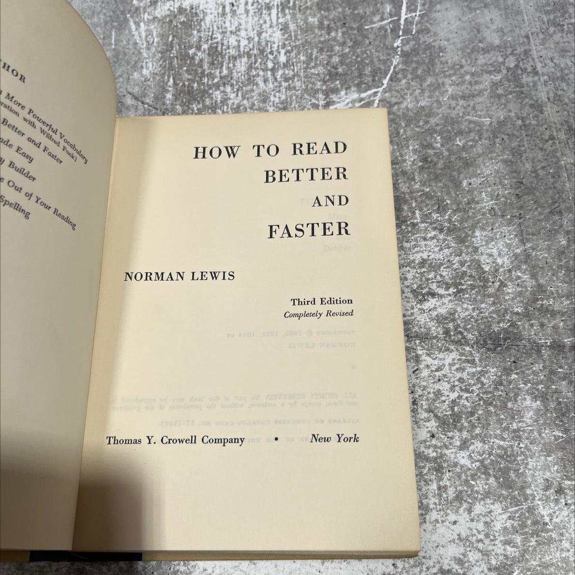 how to read better and faster book, by norman lewis, 1958 Hardcover image 2