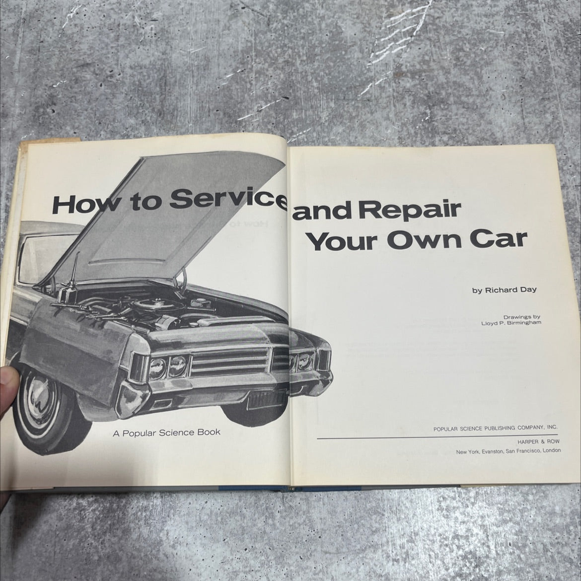 how to service a popular science book of world and repair your own car book, by Richard Day, 1973 Hardcover image 2