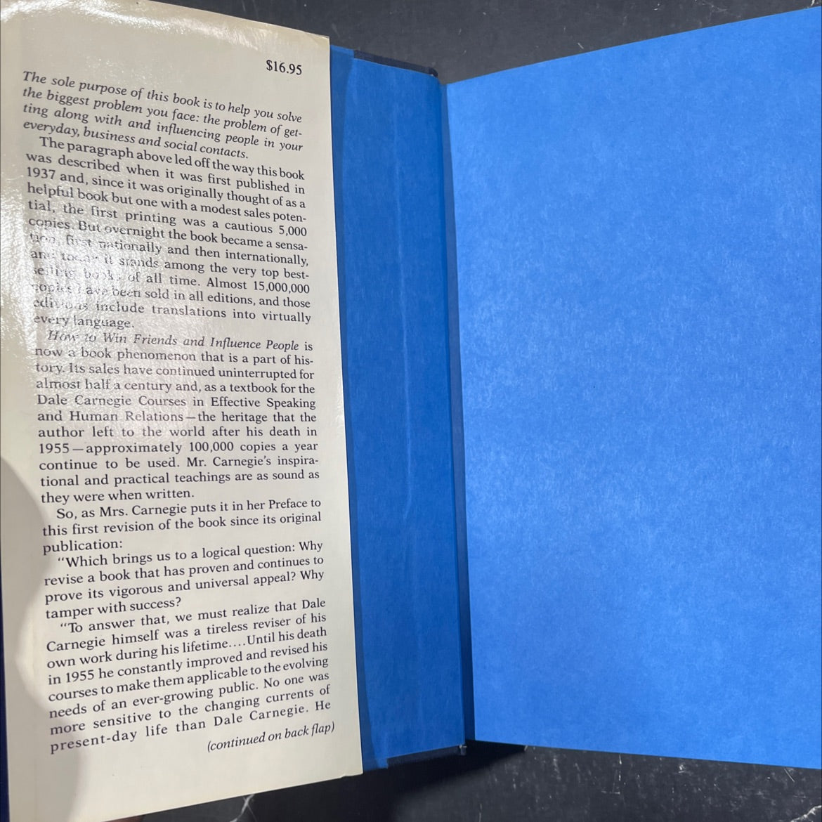 how to win friends and influence people book, by dale carnegie, 1981 Hardcover image 4