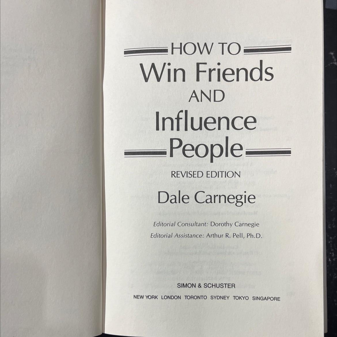 how to win friends and influence people book, by dale carnegie, 1981 Hardcover image 2
