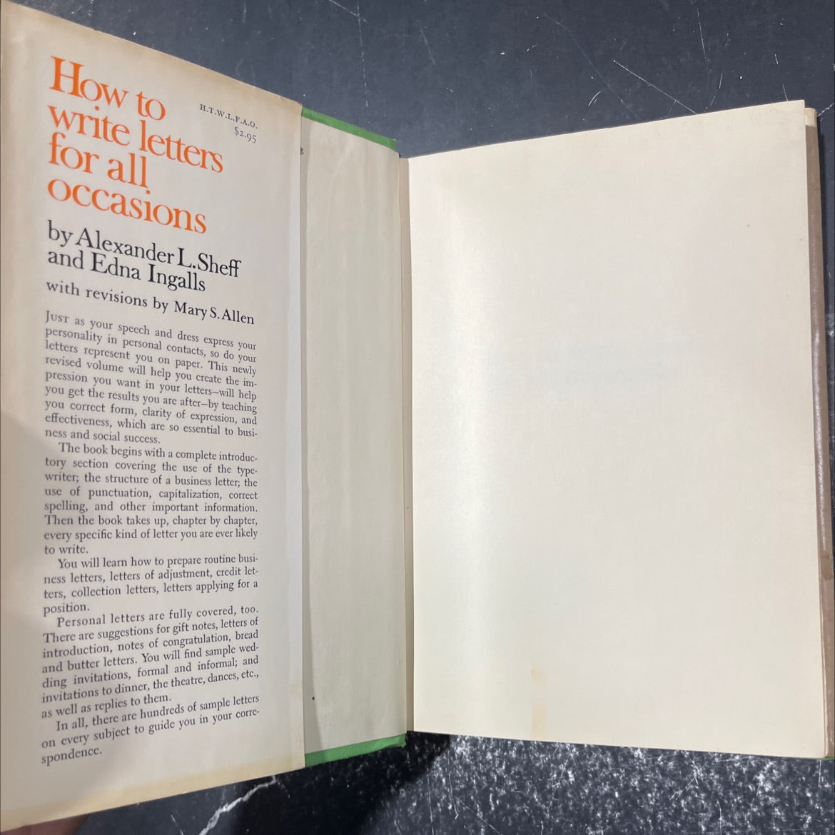 how to write letters for all occasions book, by mary s. allen, 1961 Hardcover image 4
