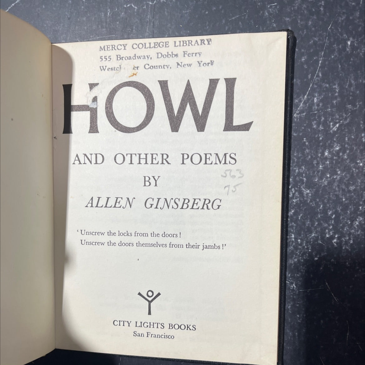 howl and other poems book, by allen ginsberg, 1969 Hardcover image 2