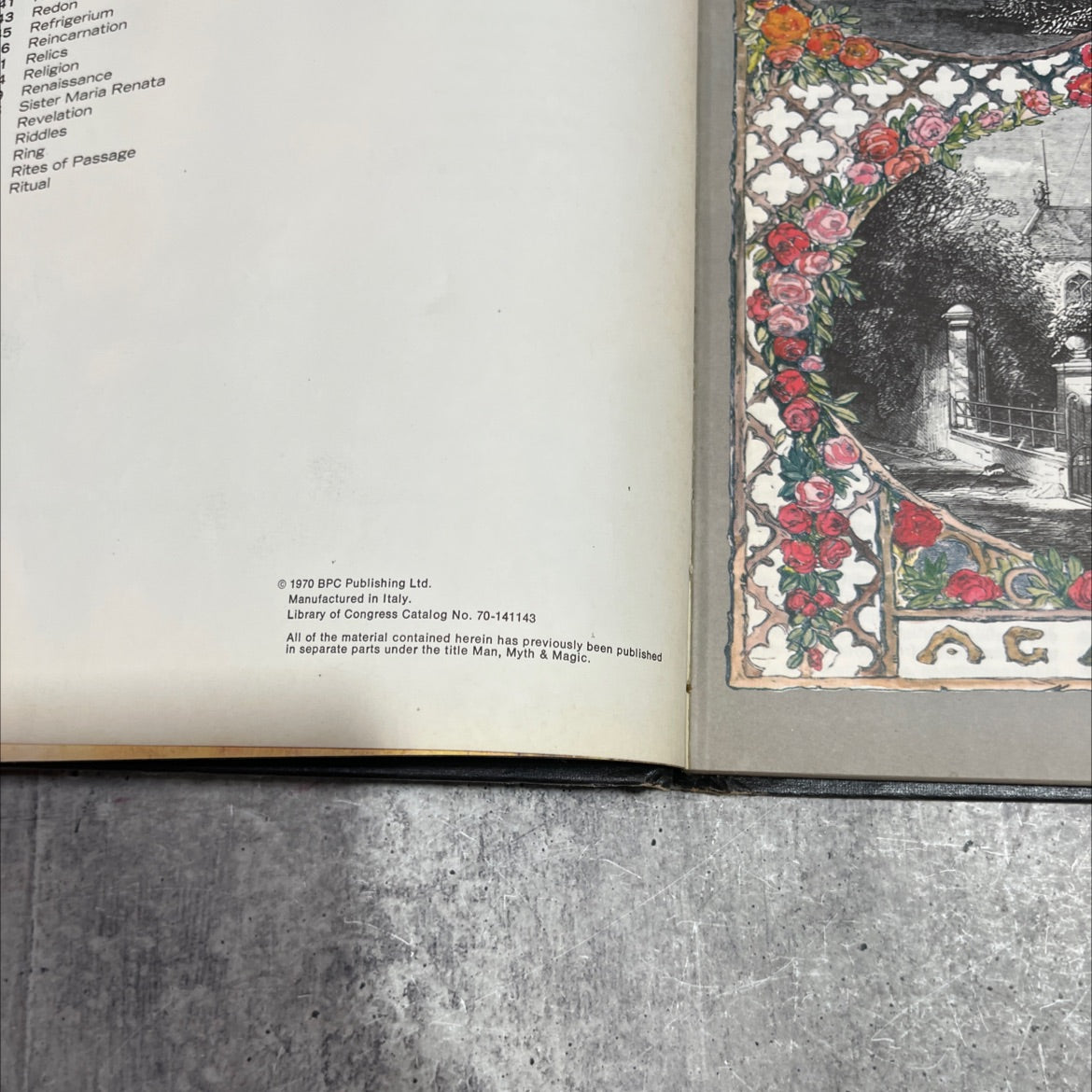 hs xp man myth & magic an illustrated encyclopedia of the supernatural book, by Richard Cavendish, 1970 Hardcover image 3