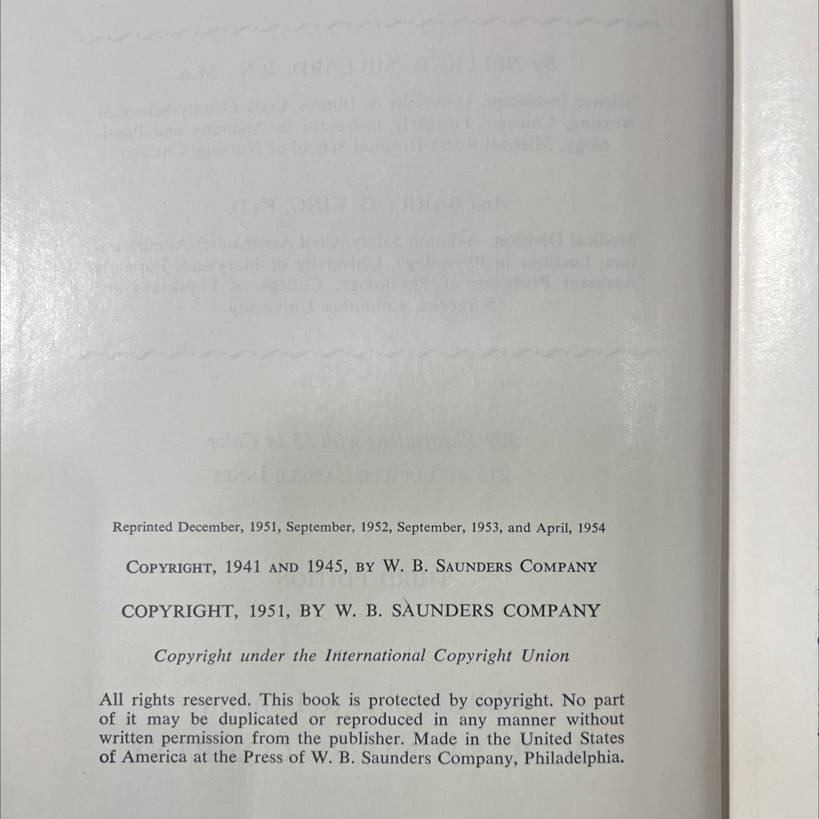 human anatomy and physiology book, by nellie d. millard, r.n., m.a. and barry g. king, ph.d., 1954 Hardcover image 3