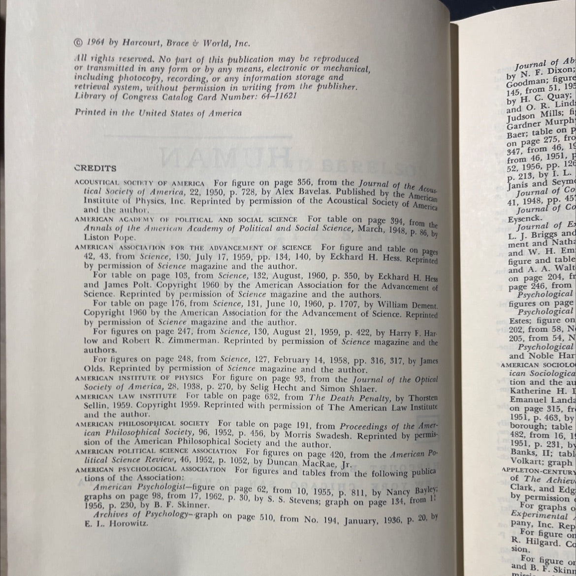 human behavior an inventory of scientific findings book, by rnard berelson, gary a. steiner, 1964 Hardcover image 3
