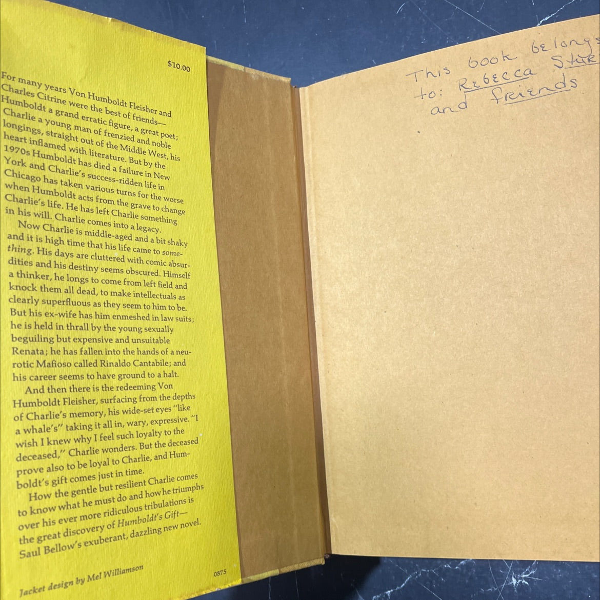 humboldt's gift book, by saul bellow, 1975 Hardcover image 4