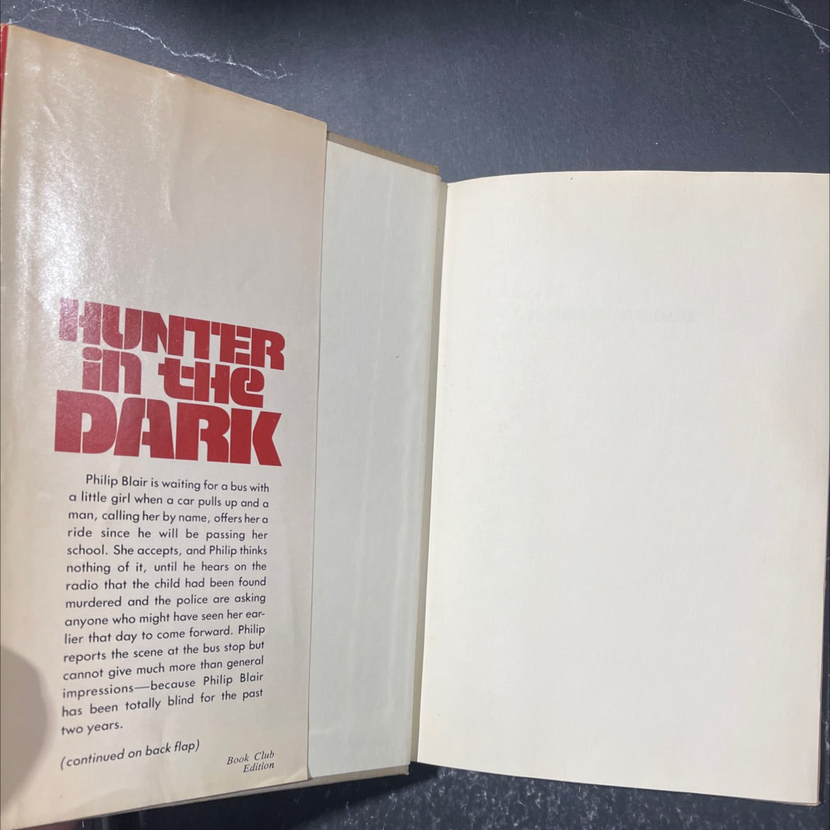 hunter in the dark book, by estelle thompson, 1978 Hardcover image 4