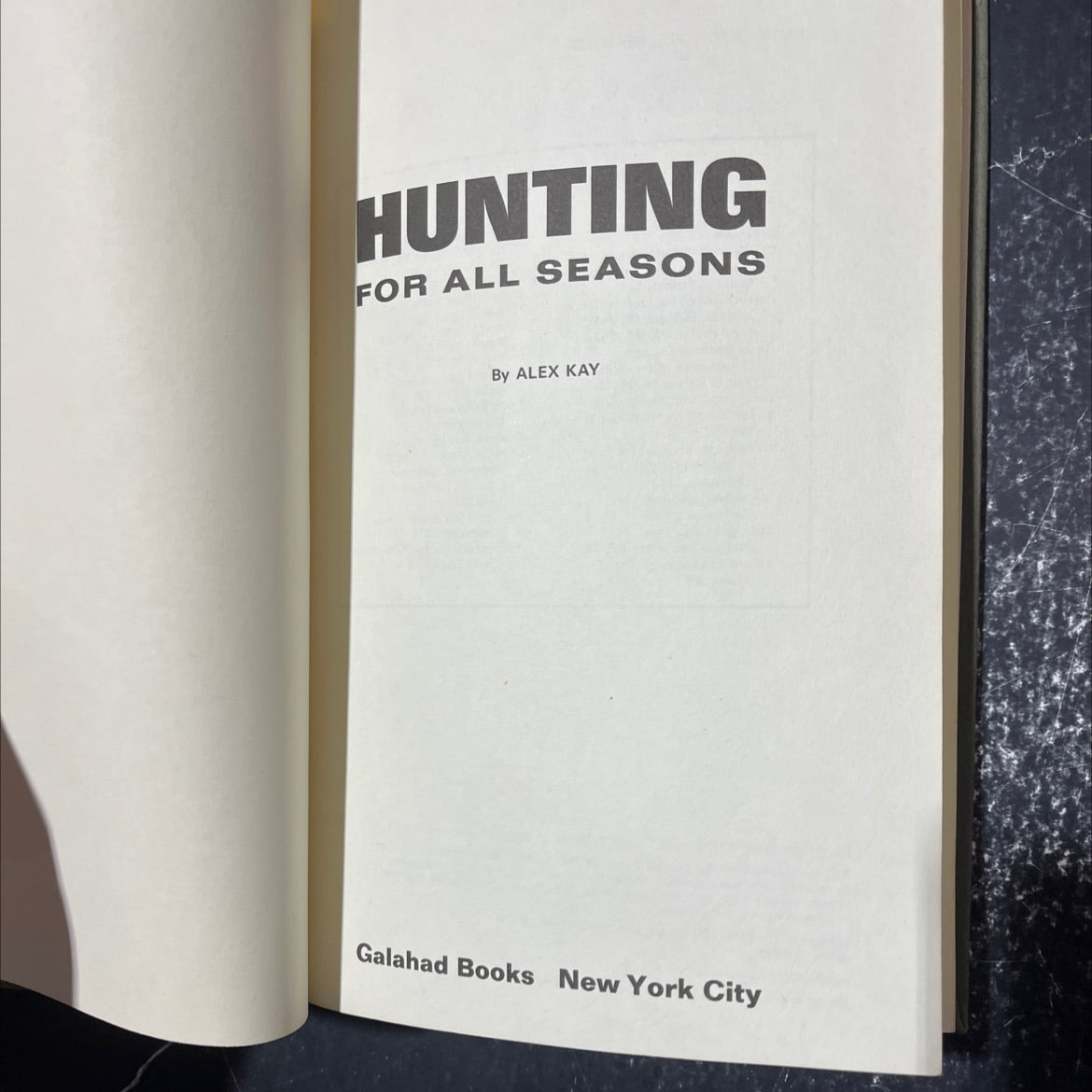 hunting for all seasons book, by alex kay, 1973 Hardcover image 2