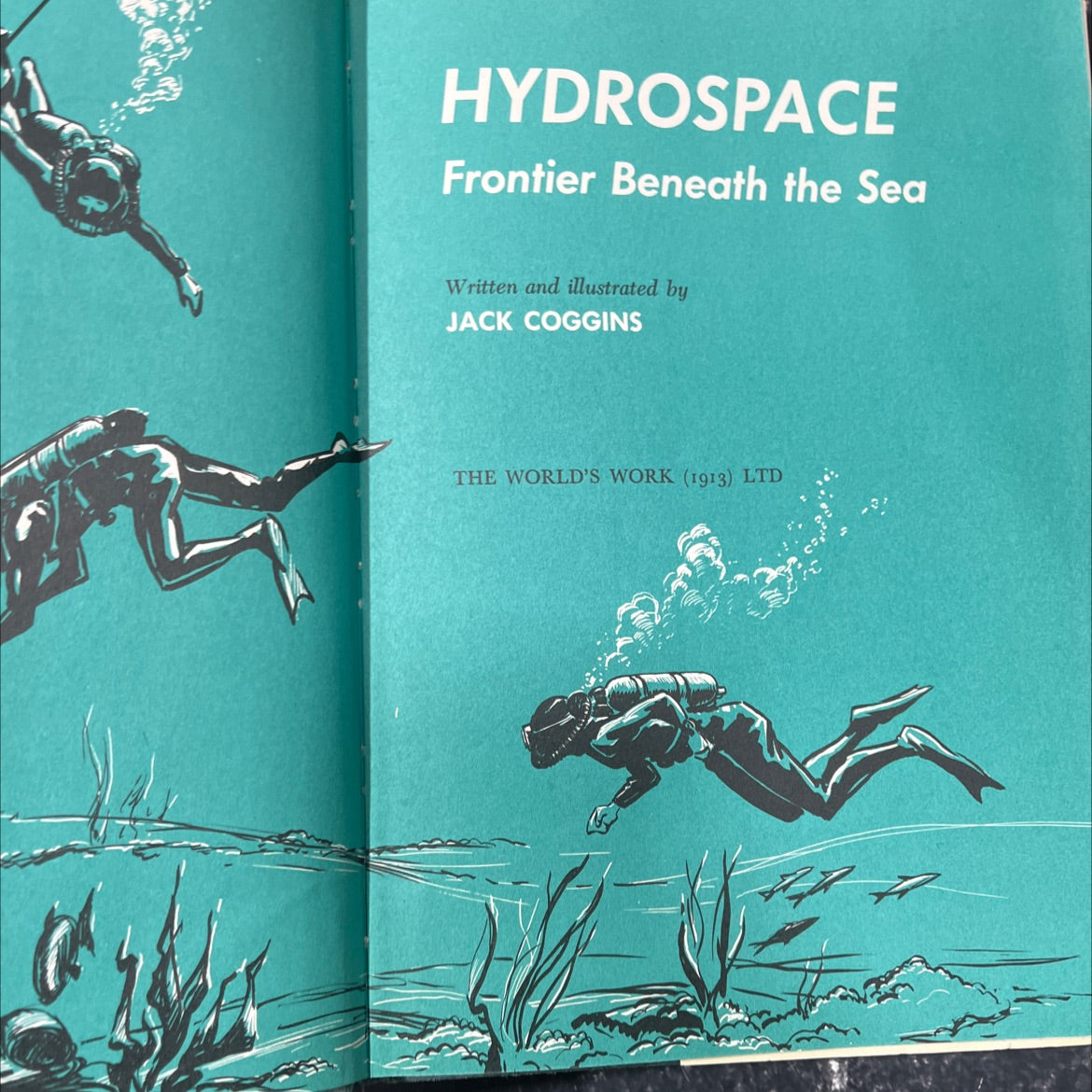 hydrospace frontier beneath the sea book, by jack coggins, 1967 Hardcover image 2
