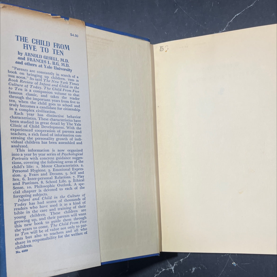 hygiene and education the child from five to ten book, by arnold gesell, m.d., frances l. ilg, m.d., 1946 Hardcover image 4