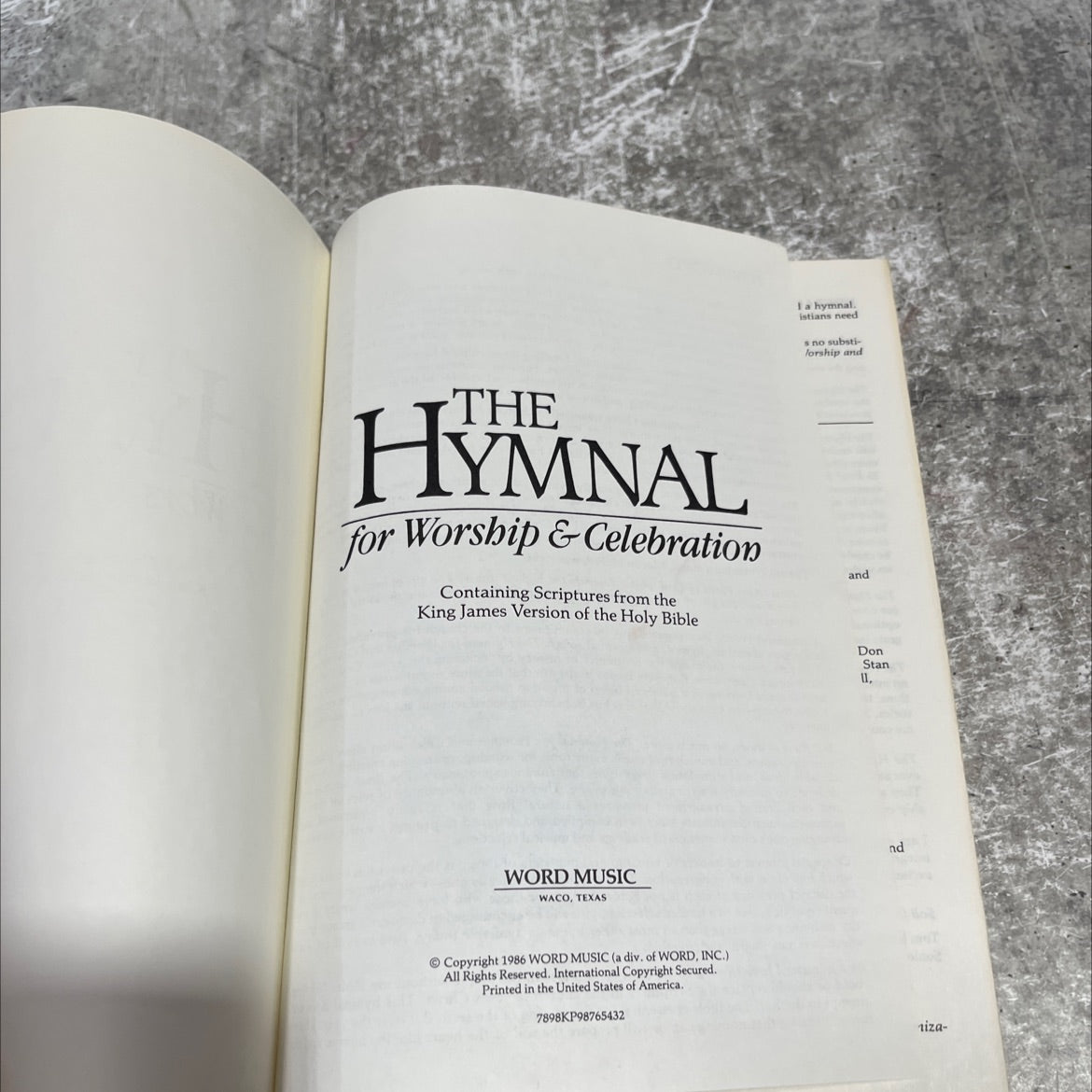 hymnal for worship & celebration book, by unknown, 1986 Hardcover image 2