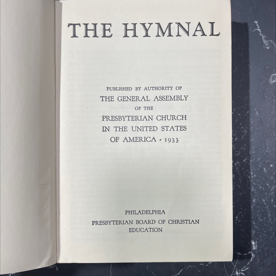 hymnal published by authority of the general assembly of the presbyterian church in the united states of america book, image 2