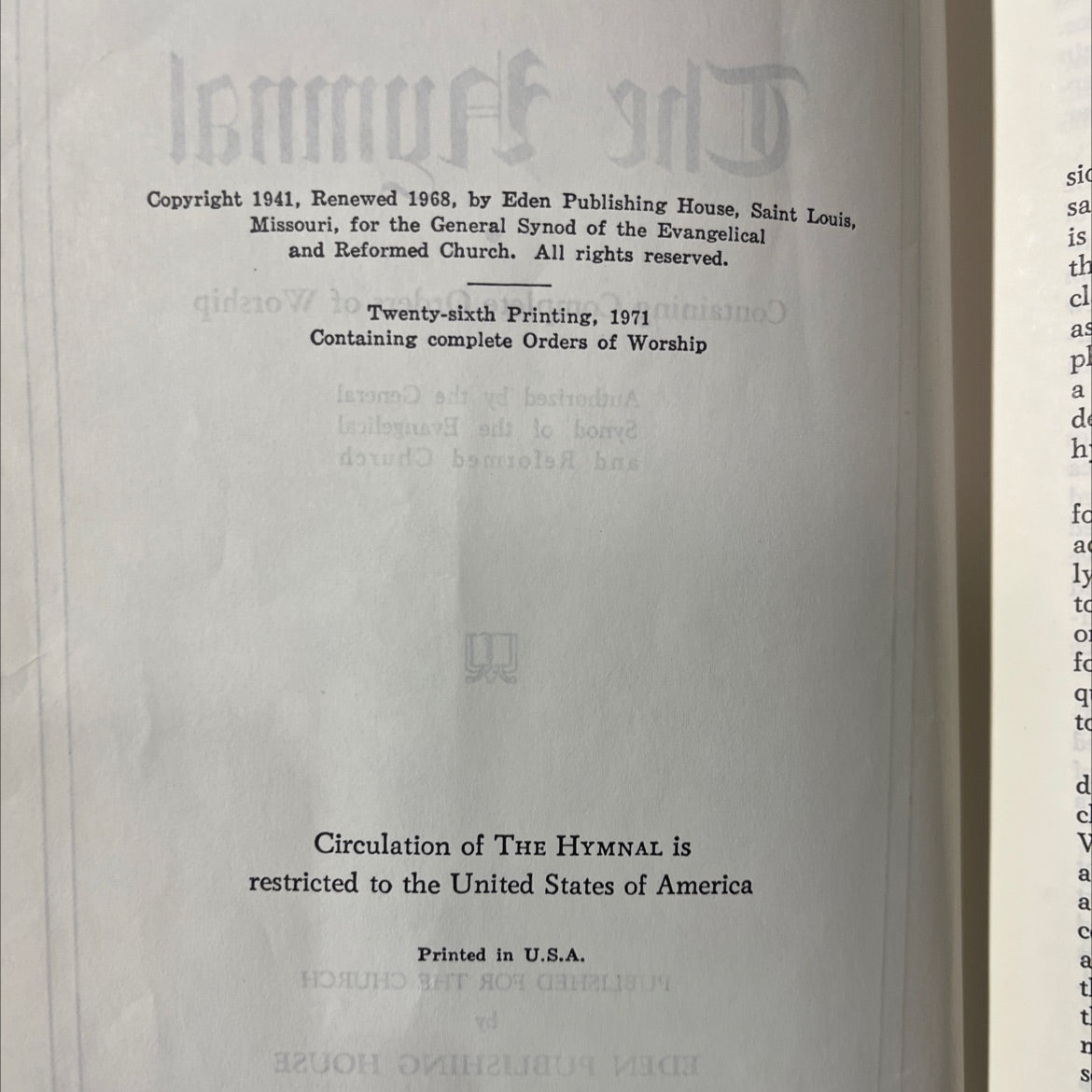 hymnal book, by unknown, 1971 Hardcover image 3