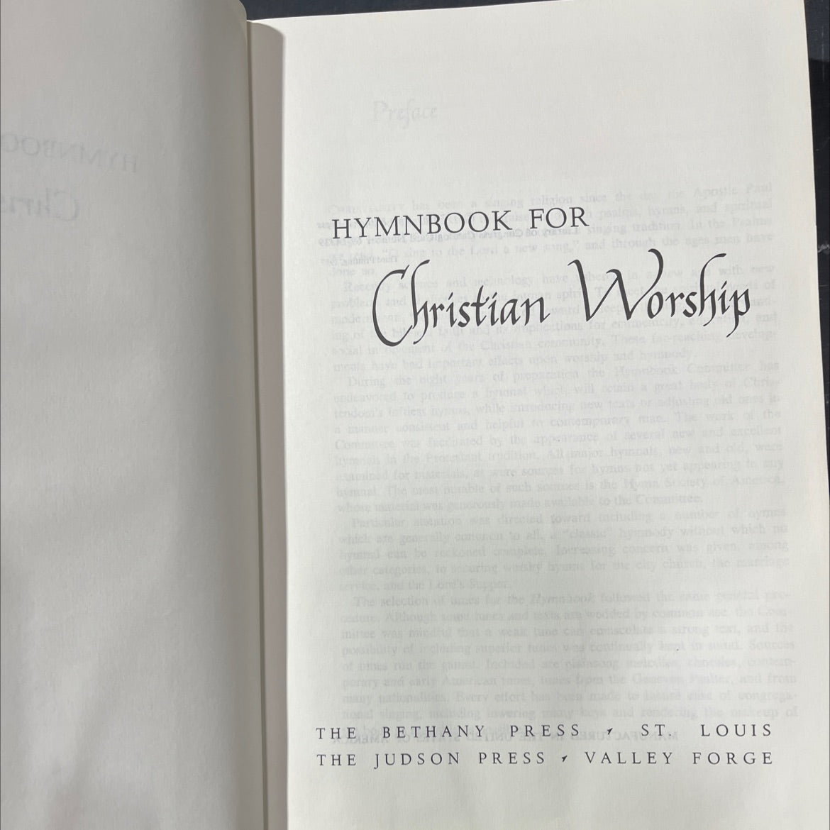 hymnbook for christian worship book, by unknown, 1970 Hardcover image 2