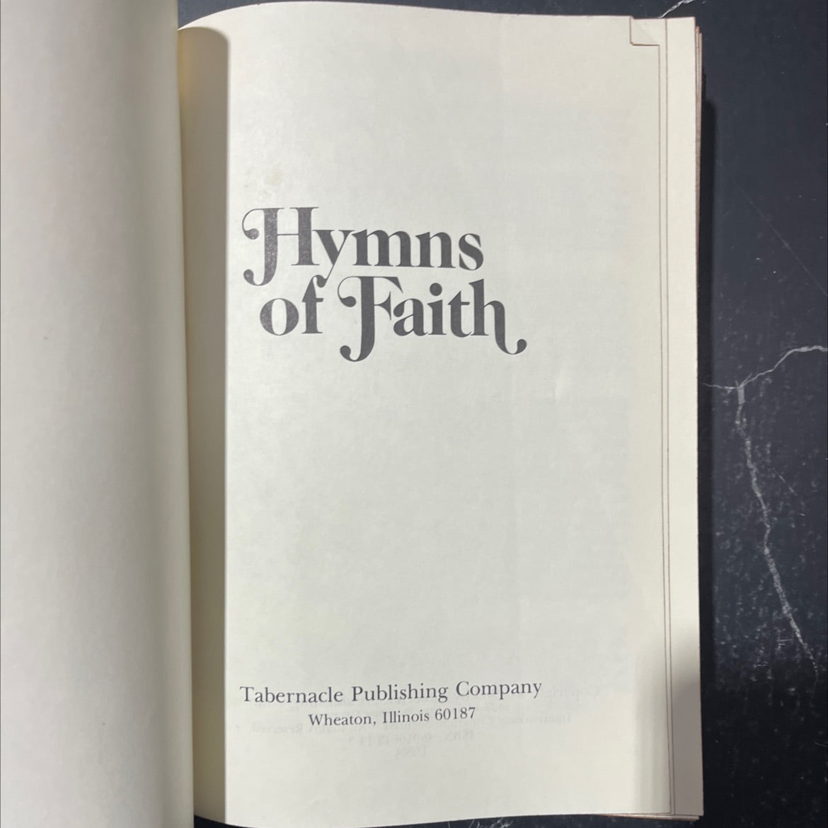 hymns of faith book, by unknown, 1980 Hardcover image 2