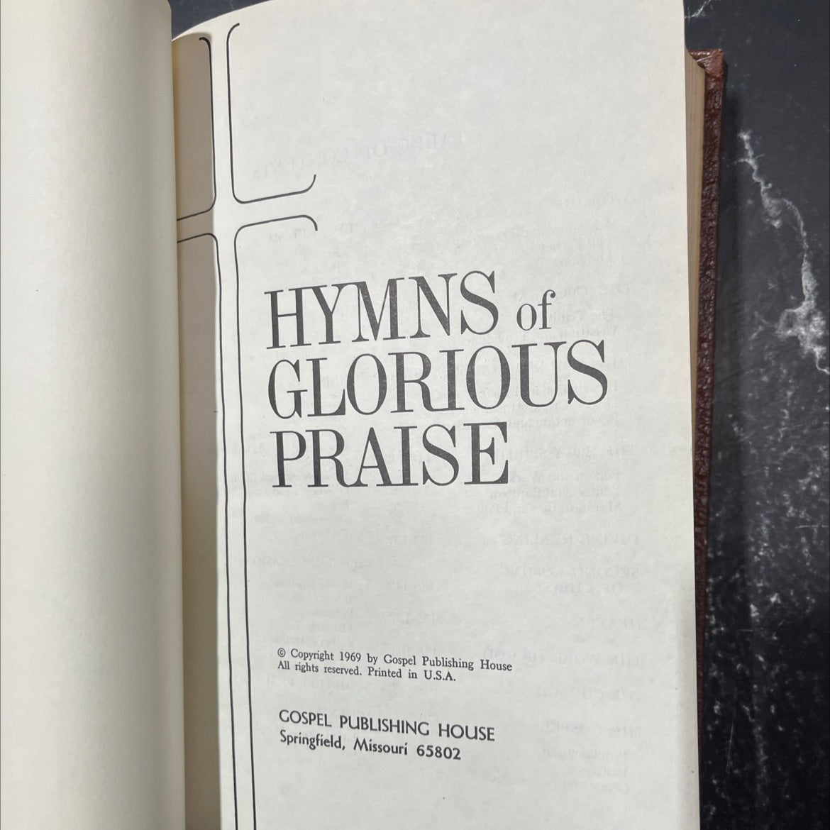 hymns of glorious praise book, by unknown, 1969 Hardcover image 2