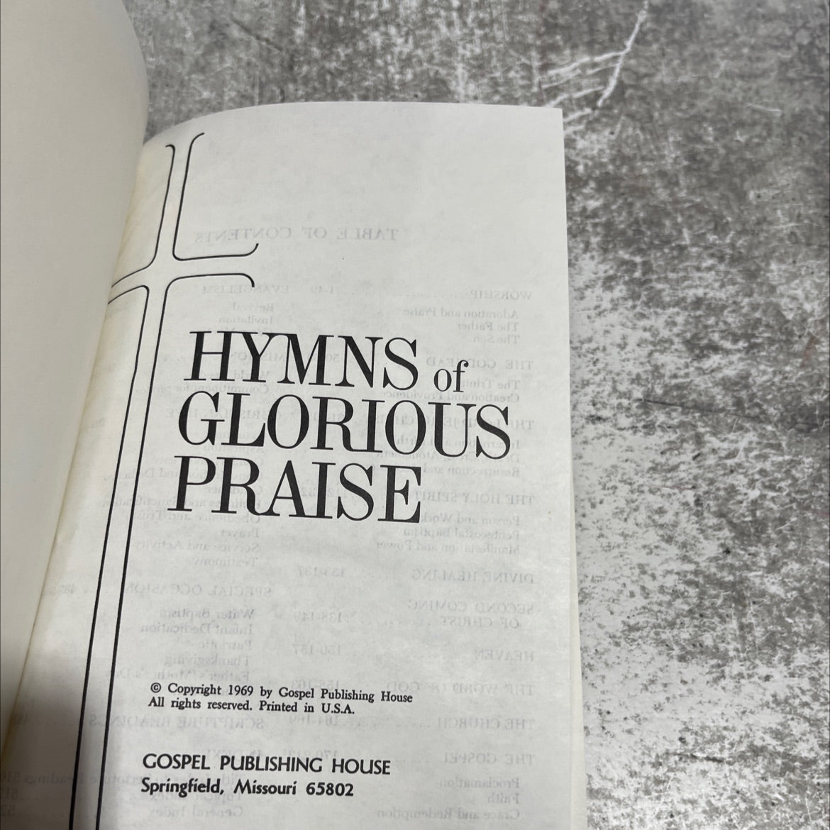 hymns of glorious praise book, by unknown, 1969 Hardcover image 2