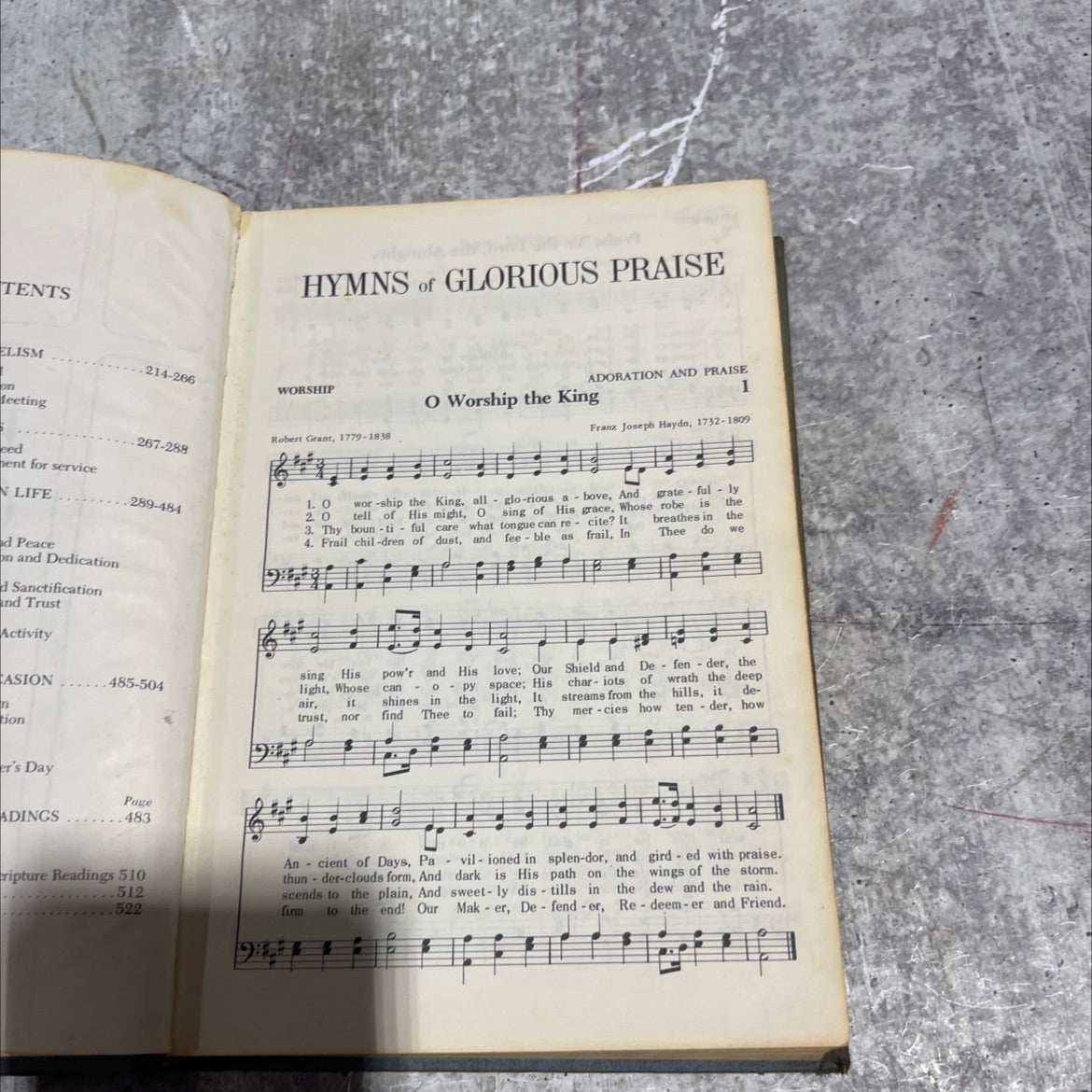 hymns of glorious praise book, by jo rat, 1969 Hardcover image 3