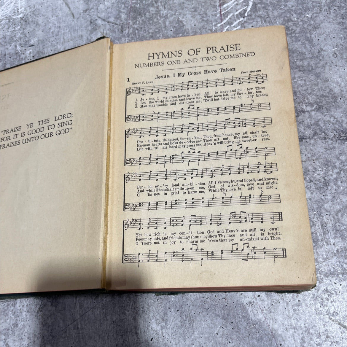 hymns of praise numbers one and two combined for the church and sunday school book, by F. G. Kingsbury, 1943 Hardcover image 3