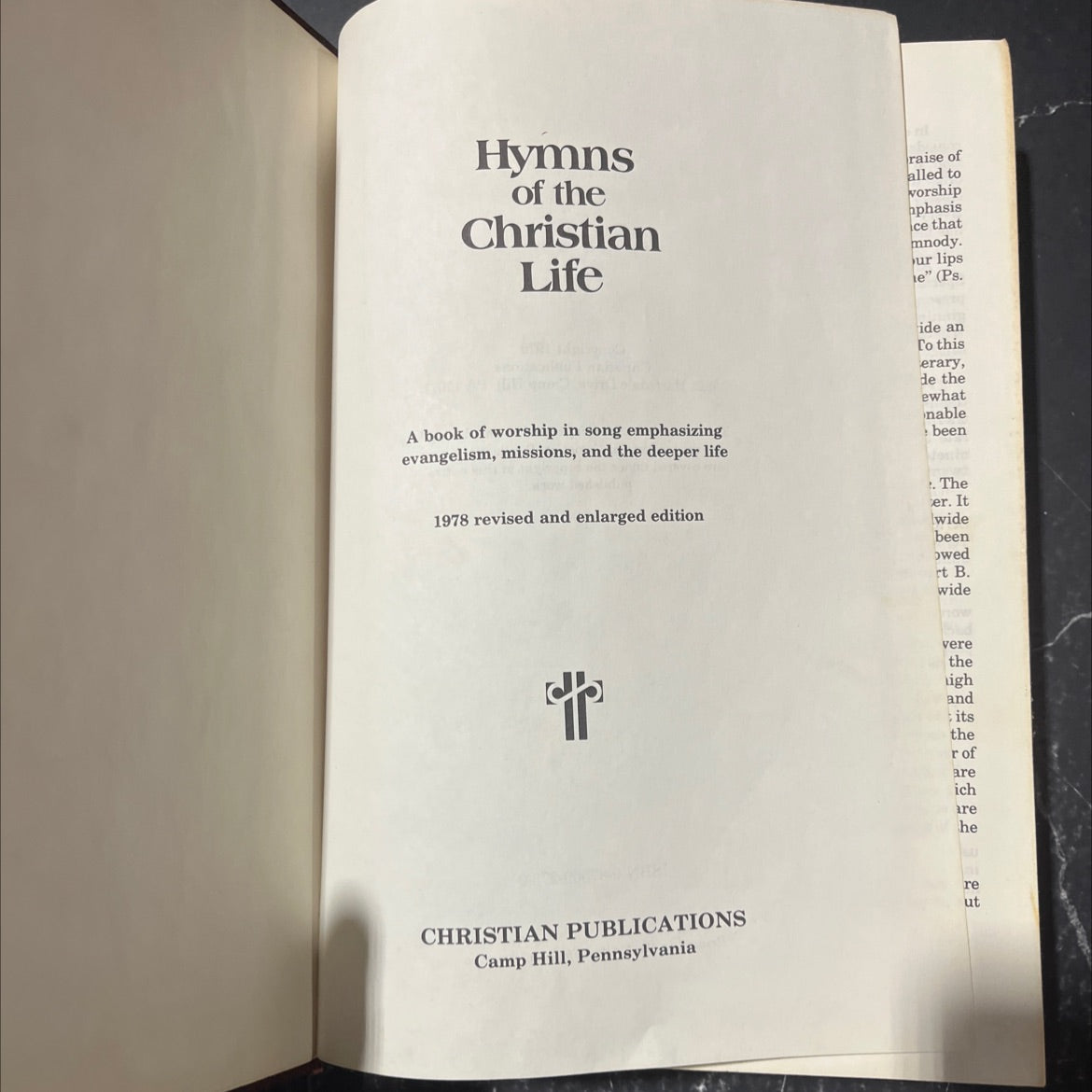 hymns of the christian life book, by unknown, 1978 Hardcover image 2