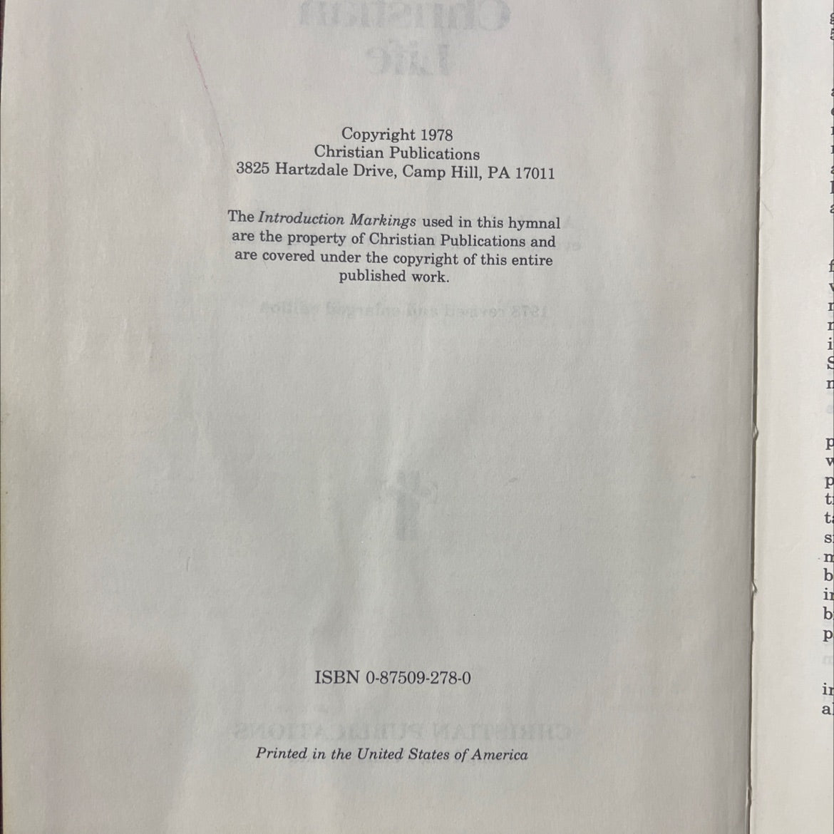 hymns of the christian life book, by unknown, 1978 Hardcover image 3